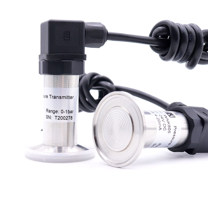 공장 식품 의약품 산업 위생 플러시 다이어프램 압력 센서 트랜스미터 액체 물 식품 우유 음료 위생