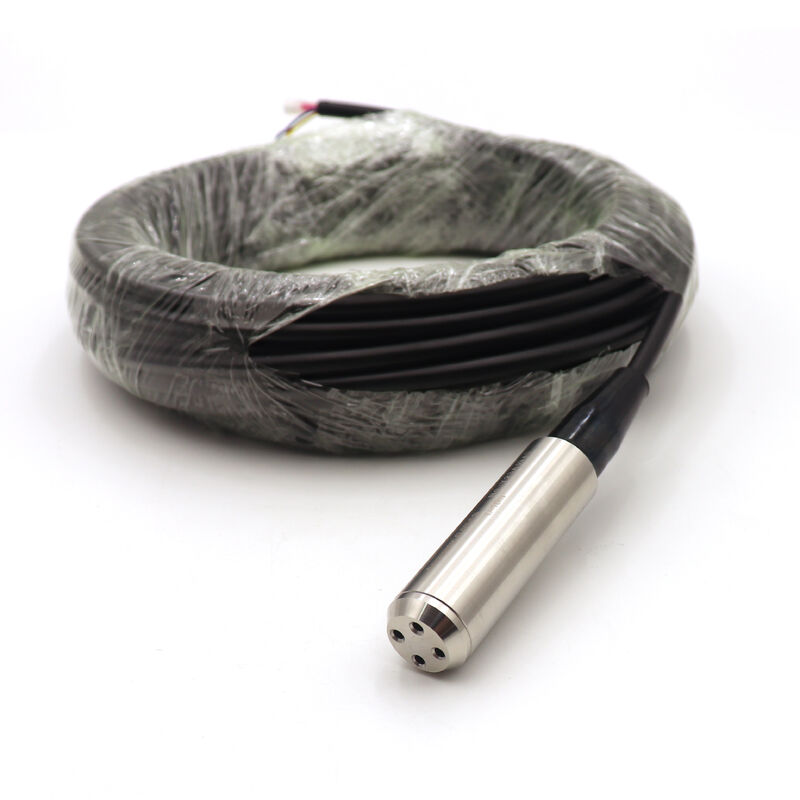 4-20mA 0-10V RS485 출력 액체 수위 센서 500m 우물 시추공 연료 잠수형 수심 레벨 트랜스미터