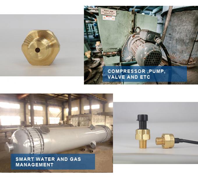 공기 가스 물을 위한 저렴하 놋쇠 세라믹 전기 용량 0.5-4.5V 압력 센서 송신기