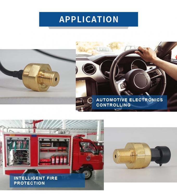 공기 가스 물을 위한 저렴하 놋쇠 세라믹 전기 용량 0.5-4.5V 압력 센서 송신기